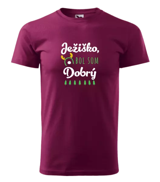 Pánske vianočné tričko Ježiško, bol som dobrý