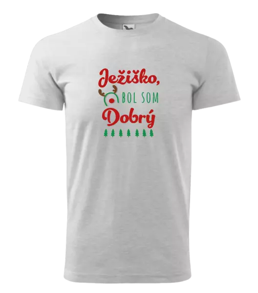 Pánske vianočné tričko Ježiško, bol som dobrý