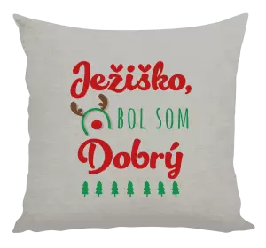 Vianočný vankúš Ježiško, bol som dobrý