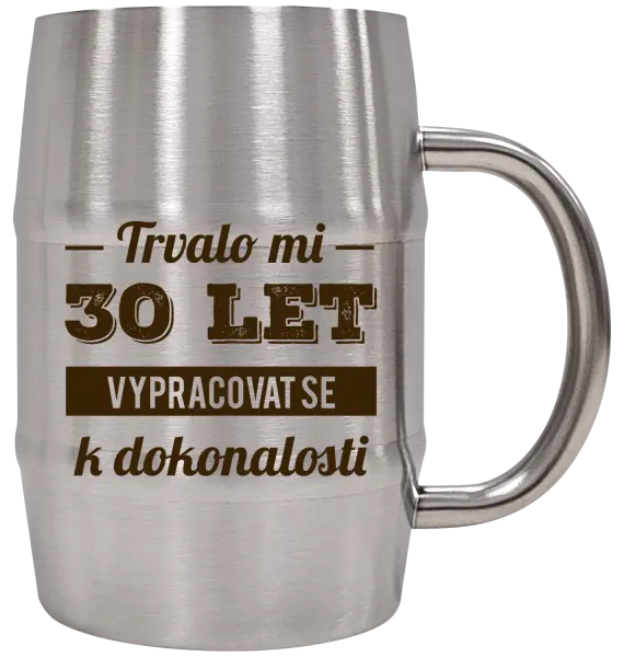 Nerezový chladicí půllitr Trvalo mi x let vypracovat se k dokonalosti