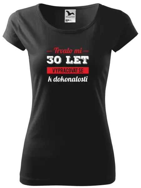 Dámské tričko Trvalo mi x let vypracovat se k dokonalosti