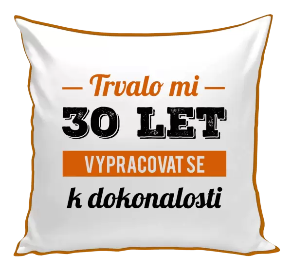Polštář Trvalo mi x let vypracovat se k dokonalosti