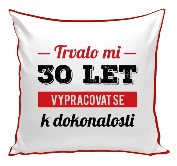 Polštář Trvalo mi x let vypracovat se k dokonalosti