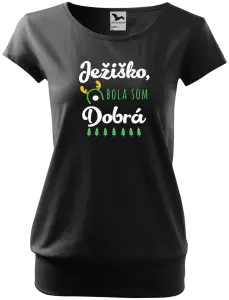 Vianočné tehotenské tričko Ježiško, bola som dobrá