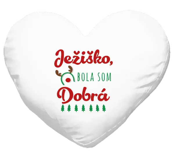 Vianočný vankúš Ježiško, bola som dobrá