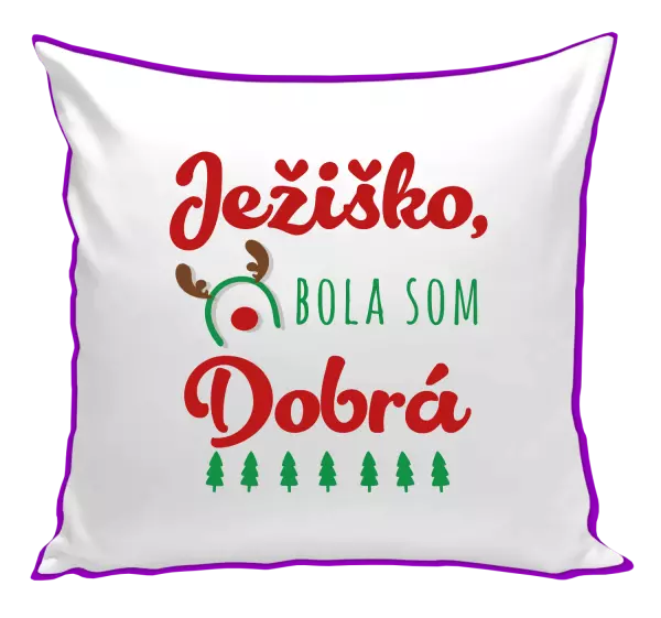 Vianočný vankúš Ježiško, bola som dobrá
