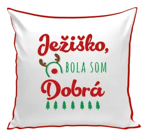 Vianočný vankúš Ježiško, bola som dobrá