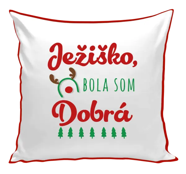Vianočný vankúš Ježiško, bola som dobrá
