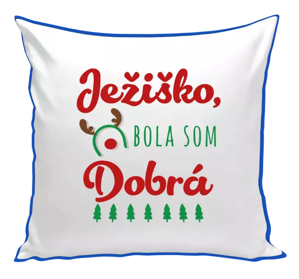Vianočný vankúš Ježiško, bola som dobrá