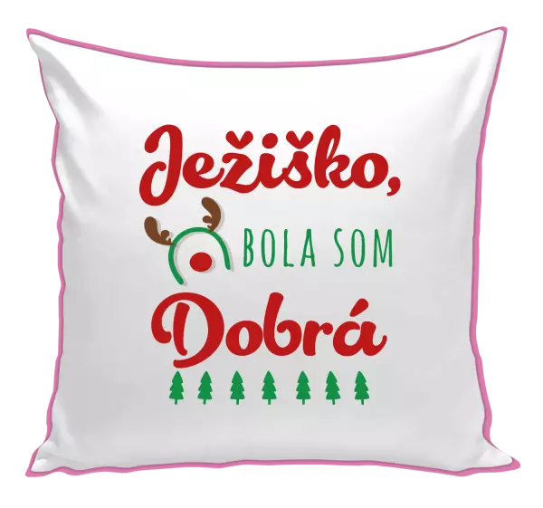 Vianočný vankúš Ježiško, bola som dobrá