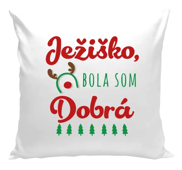Vianočný vankúš Ježiško, bola som dobrá