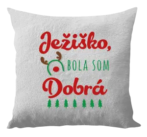 Vianočný vankúš Ježiško, bola som dobrá