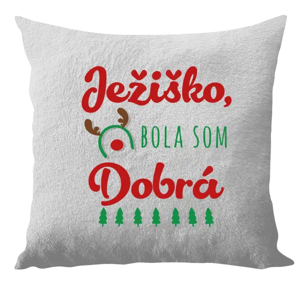 Vianočný vankúš Ježiško, bola som dobrá