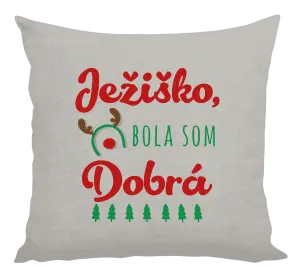 Vianočný vankúš Ježiško, bola som dobrá