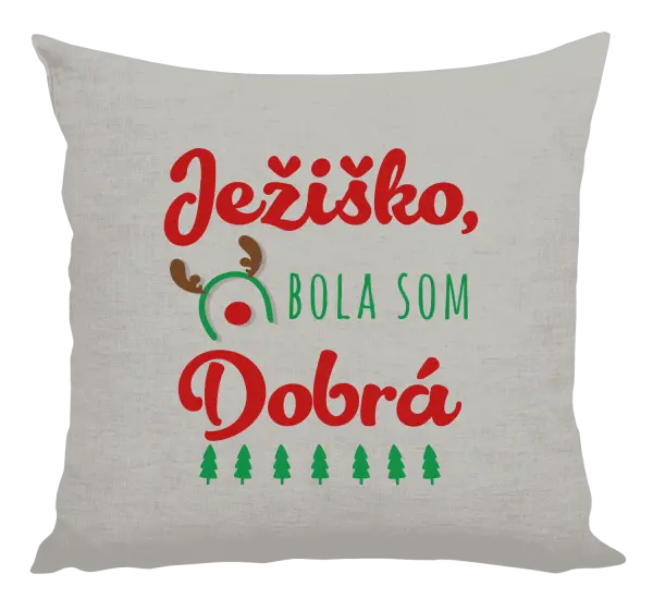 Vianočný vankúš Ježiško, bola som dobrá