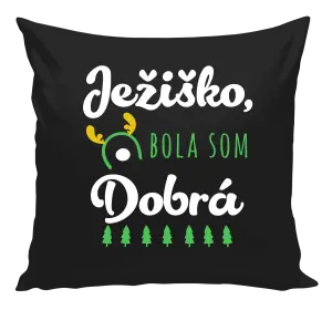 Vianočný vankúš Ježiško, bola som dobrá