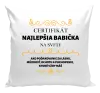 Vankúš Certifikát najlepšia babička na svete