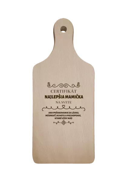 Doštička Certifikát najlepšia mama na svete