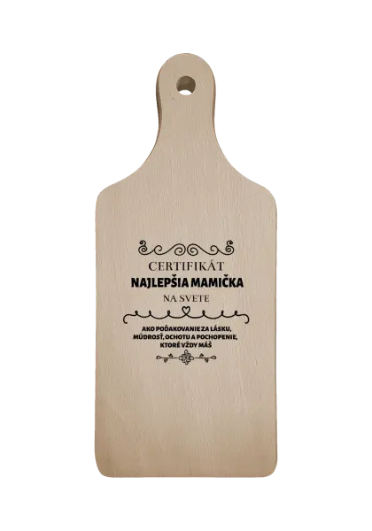 Doštička Certifikát najlepšia mama na svete