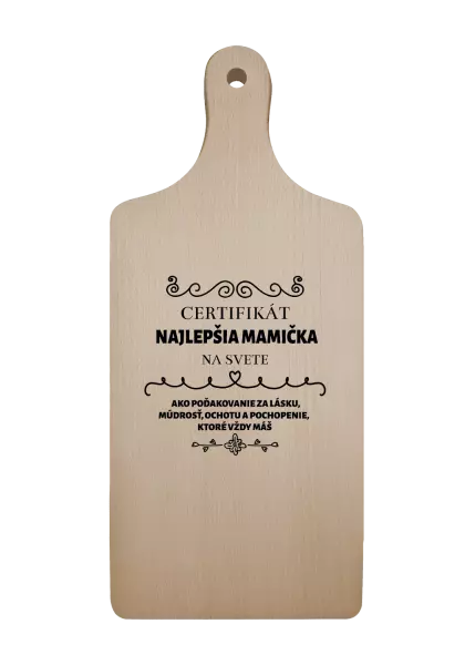 Doštička Certifikát najlepšia mama na svete
