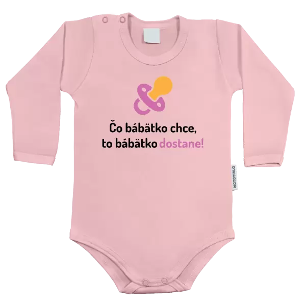 Detské body Čo bábätko chce, to bábätko dostane 