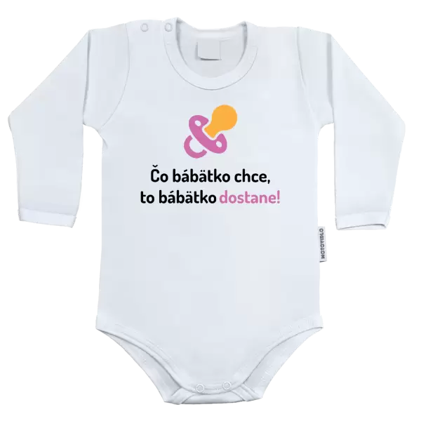 Detské body Čo bábätko chce, to bábätko dostane 