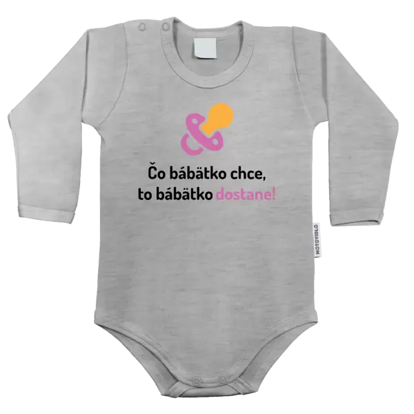 Detské body Čo bábätko chce, to bábätko dostane 