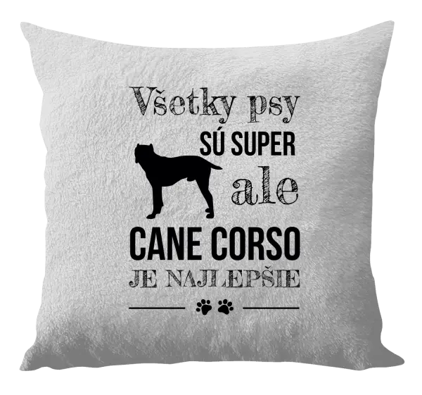 Vankúš Cane Corso je najlepšie