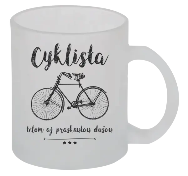 Hrnček Cyklista telom aj prasknutou dušou