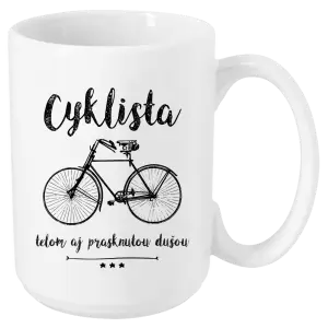 Hrnček Cyklista telom aj prasknutou dušou