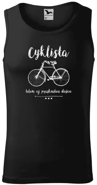 Pánske tielko Cyklista telom aj prasknutou dušou