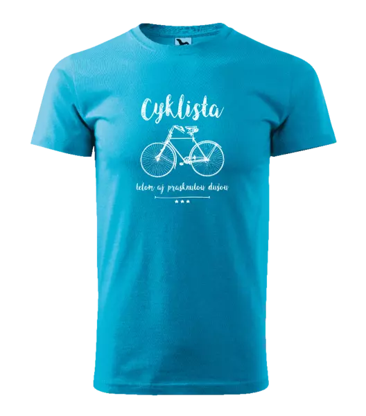 Pánske tričko Cyklista telom aj prasknutou dušou