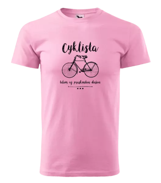 Pánske tričko Cyklista telom aj prasknutou dušou