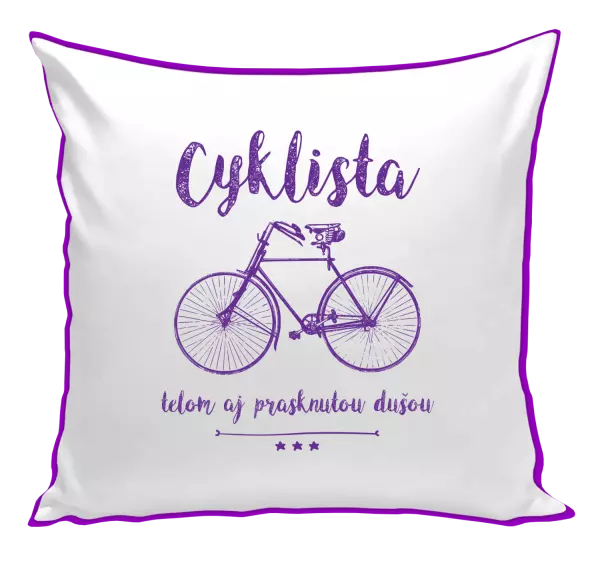 Vankúš Cyklista telom aj prasknutou dušou