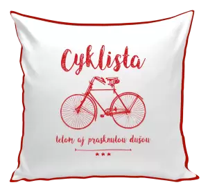 Vankúš Cyklista telom aj prasknutou dušou