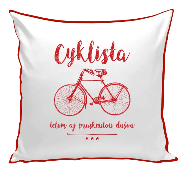 Vankúš Cyklista telom aj prasknutou dušou