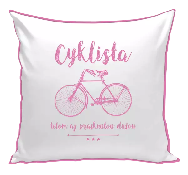 Vankúš Cyklista telom aj prasknutou dušou