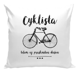 Vankúš Cyklista telom aj prasknutou dušou