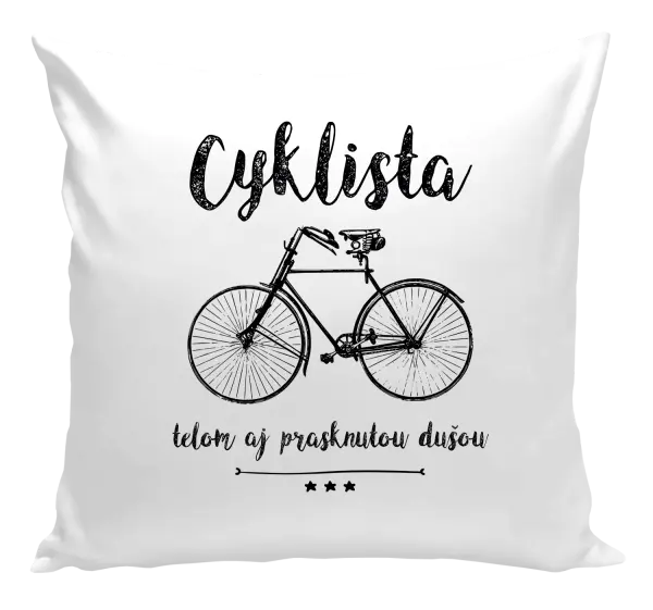 Vankúš Cyklista telom aj prasknutou dušou