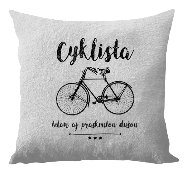 Vankúš Cyklista telom aj prasknutou dušou
