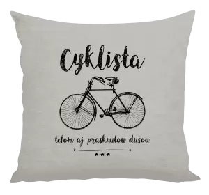 Vankúš Cyklista telom aj prasknutou dušou