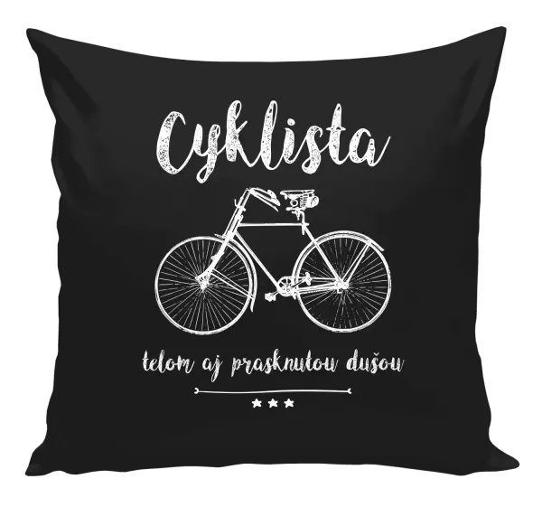 Vankúš Cyklista telom aj prasknutou dušou