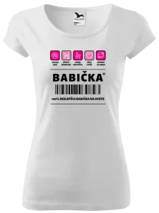 Dámske tričko Čiarový kód - babička 