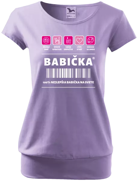 Dámske tričko Čiarový kód - babička 