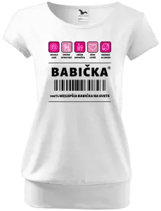 Dámske tričko Čiarový kód - babička 