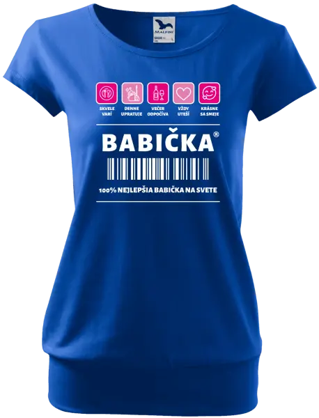 Dámske tričko Čiarový kód - babička 