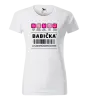 Dámske tričko Čiarový kód - babička 