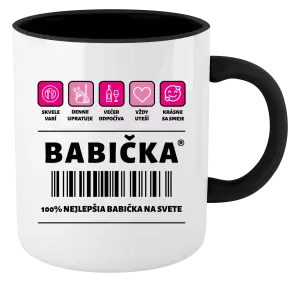 Hrnček  Čiarový kód - babička 