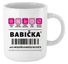 Hrnček Čiarový kód - babička 