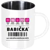 Nerezový hrnček Čiarový kód - babička 
